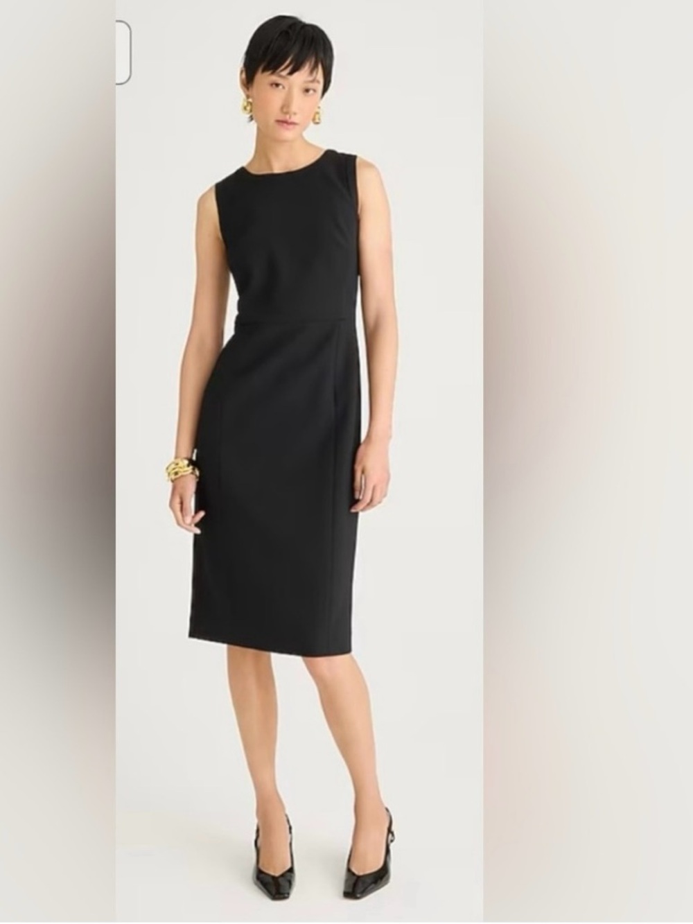 J.Crew sheath dress in four-season stretch black size 4